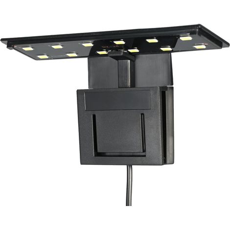 Lampe LED pour aquarium, 5W, 12 diodes, design ultra-mince, haute luminosité, pour poissons et plantes aquatiques.-AquaForge (1/5)