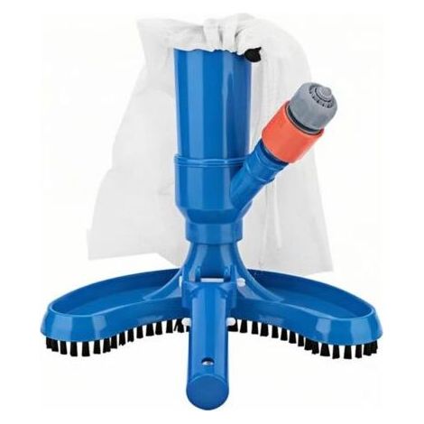 Aspirateur de Piscine - Aspirateur Piscine Portable - Nettoyeur à Jet avec Sac en Filet à Cordon Idéal pour Piscine Spa Fontaine et Étang – Élimine Feuilles et Saletés Facilement (1/5)