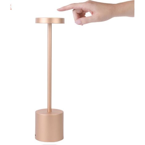 Rechargeable Lampe de Table Sans Fil, RGB Veilleuse LED, Lampe de, Avec Changement de Couleur Réglable, pour Salon, Chambre, Salle de Bébé, Éclairage D'escalier (Or rose) (1/5)