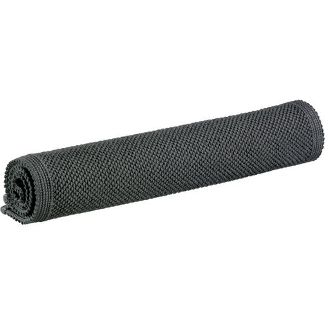Tapis de Bain Uni pour Salle de Bain 100% Coton Jacquard Couleur Carbone 54 x 64 cm - PANGIVO (1/5)