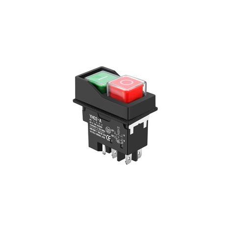 YH02 A KLD28 Interrupteur de sécurité électromagnétique étanche pour bétonnière et machines d'atelier 5 broches 200 V 250 V 16 A IP55 (1/5)