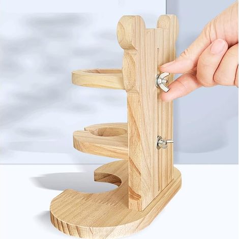 Small Animals Dispenser Bottle for Hamsters, Rodent Bottles, Suitable for Hamsters, Rabbits and Other Small Animals (Wood, Plastic) (1/4)