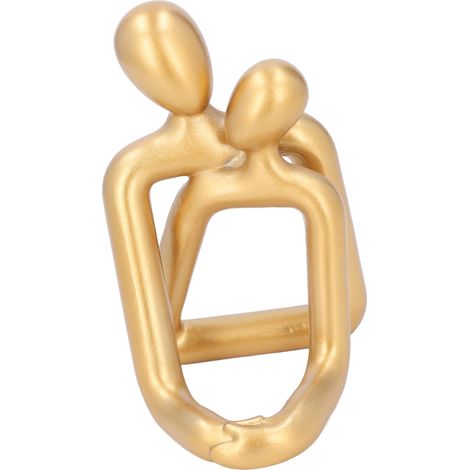 Statue couple enlacé résine raffinée multi-usage déco intérieur support mobile 16 cm 1 pièce (1/5)