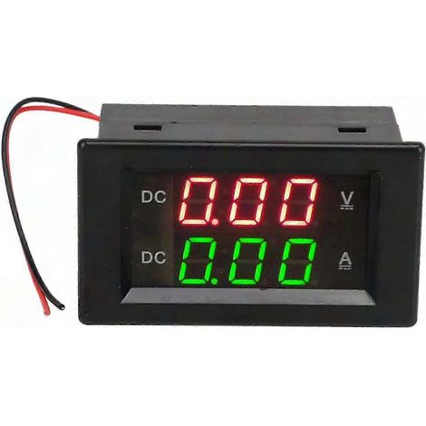 Digitales Voltmeter/Amperemeter 0–600 V/0–99,9 A AC/DC, Spannungs- und Strommesser, präzise LED-Anzeige, für Industrie und Haushalt (1/5)