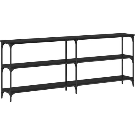 Maison Exclusive - Mesa Consola Roble negro 200 x 29 x 75 cm