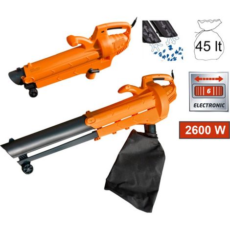 Soffiatore - Aspiratore - Aspirafoglie - Trituratore elettrico 2600W Magnus