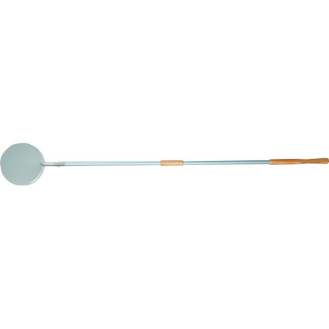5 x PALA P/PIZZA ACCIAIO INOX D 25CM C/MANICO 164CM