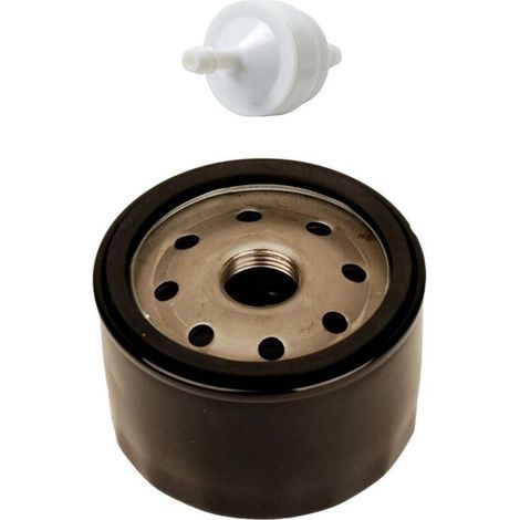 Filtro de aceite 492932 492056 492932S 695396 696854 AM125424 con filtro de combustible 394358 394358S AM38708 para cortacéspedes Briggs & Stratton (1/4)