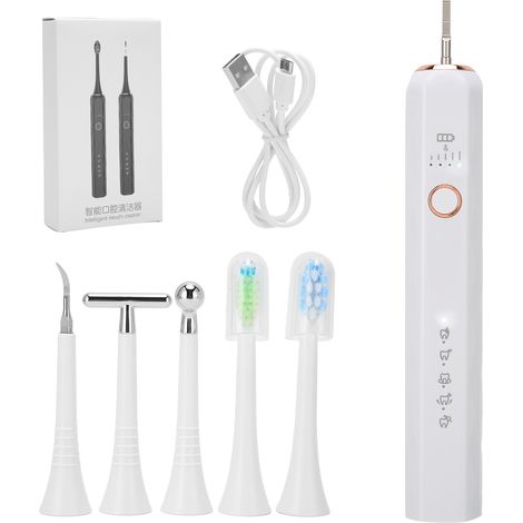 Brosse à dents électrique USB rechargeable détartreur dentaire anti-tartre et taches, éliminateur de calculs dentaires (1/5)