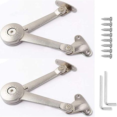 bisagras de soporte de elevación ajustables, bisagras de soporte de tapa de aleación de zinc, bisagras de soporte de tapa, puerta de armario, cajas de almacenamiento de madera (1/5)