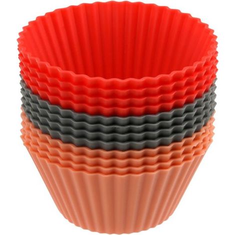 Lot de 12 caissettes muffins en silicone 7 cm Dr. Oetker Flexxibel Love (1/5)