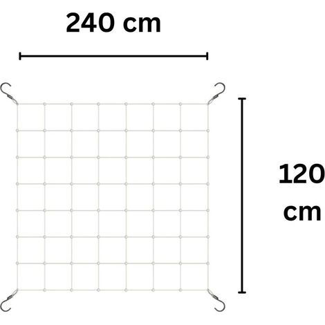 Pflanzennetz Web IT 120 x 240 cm Ranknetz Rankhilfe Pflanzenstütze Garten (1/5)