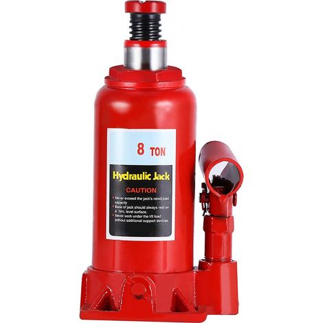 Cric Hydraulique,Cric Bouteille hydraulique 8 T,Cric de Levage hydraulique Portable Cric de Chariot hydraulique,Cric à Piston/Compact pour Voiture Van Bateau Camion Caravane (1/5)