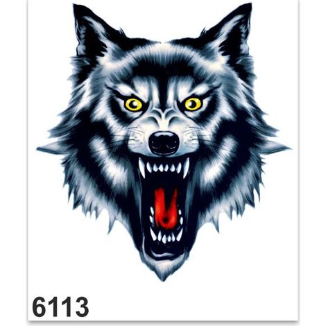 Adesivi Stickers Standard Lupo 10 x 12 cm