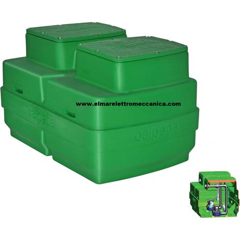 2 x 0,5 HP GEO500 GM10 Stazione Raccolta 500 l Acque Chiare CALPEDA