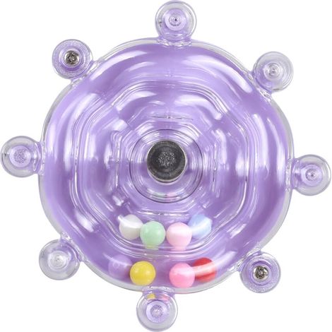 Jouet rotatif interactif pour oiseaux, moulin à vent d'activité pour cage à perruches et perroquets, accessoire de stimulation mentale et broyage du bec (1/4)