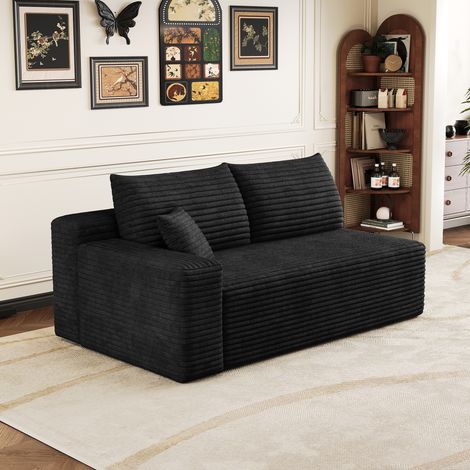 siège 2 places gauche noir Y152-2L-NOIR (1/5)