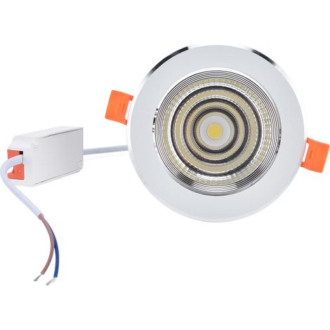 Spot LED encastré COB 7W à dissipation thermique optimale pour décoration intérieure d'hôtels, clubs et chambres. (1/5)
