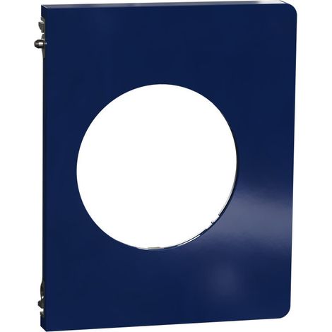 Plaque Odace Bleu émaillé Architecte 1 poste latérale (S933800) (1/3)