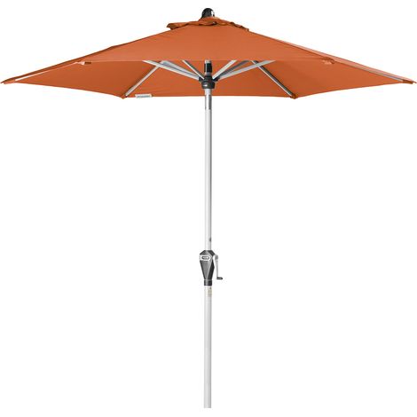 Doppler Sonnenschirm/ Kurbelschirm "Active Auto Tilt 210" mit Höhenverstellung, 210 cm, terracotta, Bezug aus 100% Polyester, Stock aus Aluminium, Streben aus Stahl, 4,4 kg (1/6)