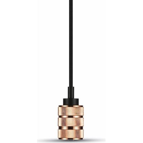 V-TAC LED-Kronleuchter aus Metall mit E27-Lampenfassung (max. 60 W), Farbe Roségold (1/2)