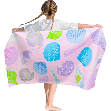 Serviette de plage en microfibre, douce, absorbante, anti-sable, séchage rapide, compacte pour salle de bain, SPA, gym, natation, yoga, 75×150cm (1/5)