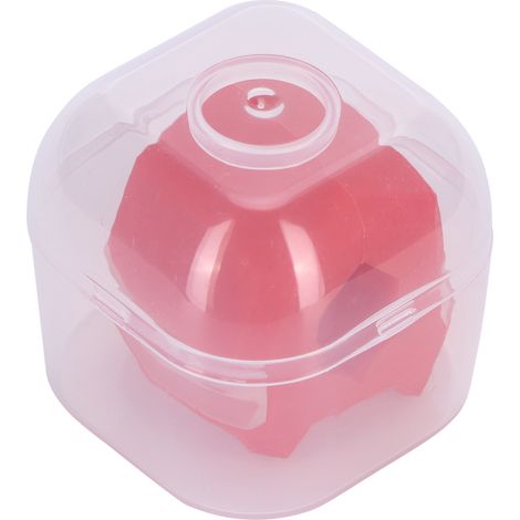 Entraîneur facial masséter en silicone rouge - Boule d'exercice pour modelage de la mâchoire et affinement du visage (1/5)