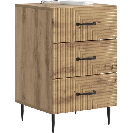 Maison Exclusive - Armadio da Notte Rovere Artigianale 43 x 41 x 66,5 cm