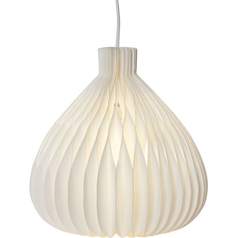 Abat-jour « Nid d'abeille » en papier FSC, blanc, pliable, pour douille E14, 28 cm
