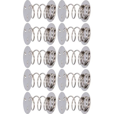 Lot de 10 bases à ressorts à monter soi-même pour accessoires de balançoire faits main, jouets pour enfants et poupées - Pièces de rechange pour ressorts