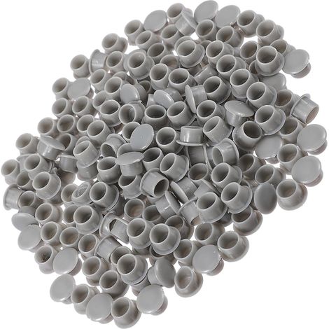 300 capuchons en plastique gris couvercles ronds charnières (1/5)