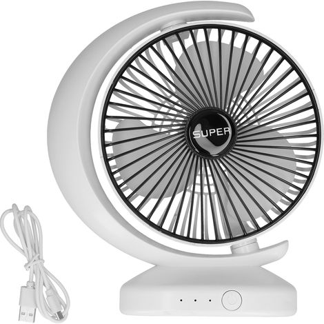 Ventilateur de Bureau USB Silencieux et Portable - Idéal pour Maison, Bureau et Étudiant (1/5)