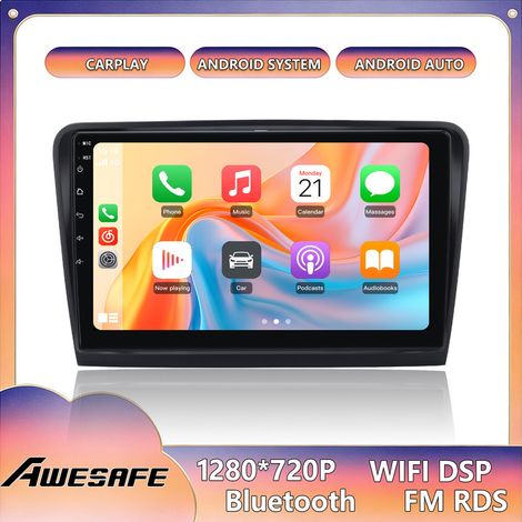 AWESAFE Autoradio Android 13 per Skoda Superb 2 (2009-2013) 2GB+64GB 9'' Schermo Touch con CarPlay GPS Bluetooth Android Auto (1/5)