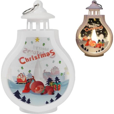 Lanterna di Natale, lanterna, decorazione luminosa a LED, renna di Natale (1/5)