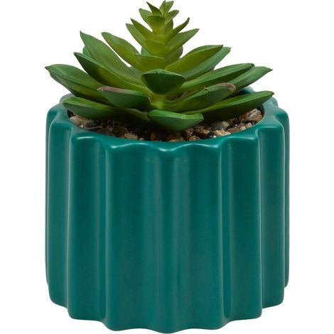 Pianta artificiale in vaso flow 9,5x9,5 cm - Atmosphera créateur d'intérieur