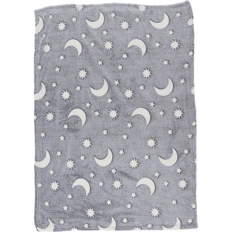 Couverture lumineuse douce pour chambre d'enfant (gris) (1/5)