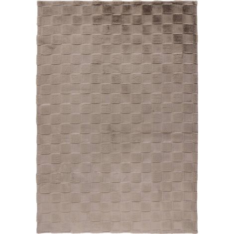 Tapis taupe doux et dense à poils courts - 150 x 80 cm (1/5)
