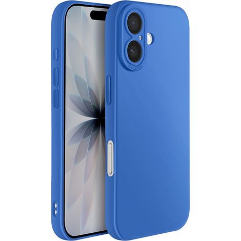 Coque - AVIZAR - iPhone 17 - Silicone Souple - Renfort Bloc Caméra - Bleu (1/5)