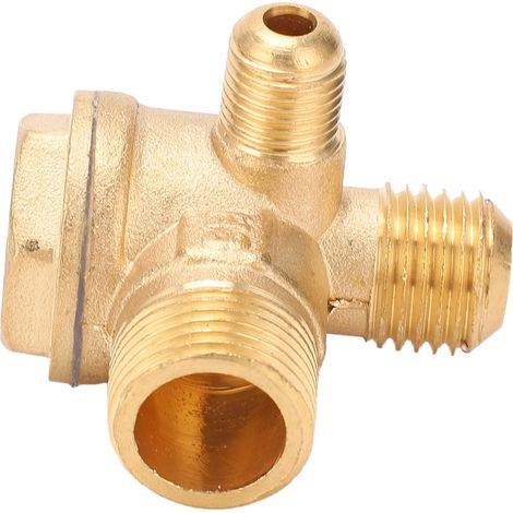 Clapet anti-retour en laiton, raccord fileté, accessoires pour pompe de compresseur d'air, 1/2 x 3/8 x 10 (1/5)
