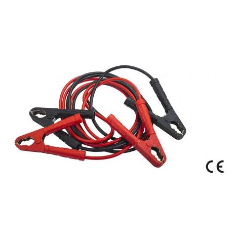 CAVI BATTERIA AVVIAMENTO AUTO CAMION CARAVAN CAVO MT 4 MM. 25 PINZE 400A (29966)