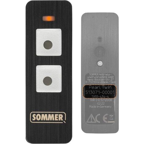 Funkfernbedienung 2 Tasten Befehle FM 434,4 MHz SOMMER Pearl YS13071-00001