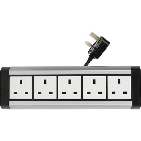 Prise de courant de bureau à 5 trous pour appareils électroménagers, norme britannique 250 V (1/5)