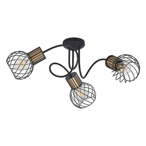 [NEUWERTIG] B-Ware Lindby Cornel Deckenlampe Deckenlampe Deckenlicht Flurleuchte E27 Käfige 3 Flg