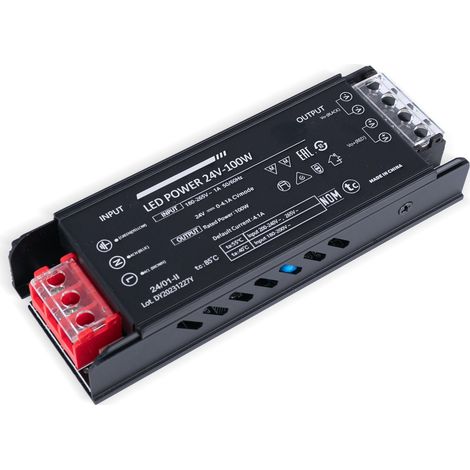 Alimentation LED 24V 100W extra-plate - 4.1A - Haute efficacité - IP20 (1/5)