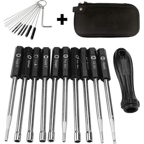 - 10 PCS Carburateur Réglage Set Tournevis Carte Outil Cannelé Pacman Double D Type-ARCAN (1/5)