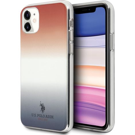 Coque iPhone 11 US Polo Rouge Dégradé (1/5)
