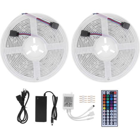 Guirlande lumineuse LED 600LED 10M RGB étanche flexible pour décoration extérieure US 100-240V