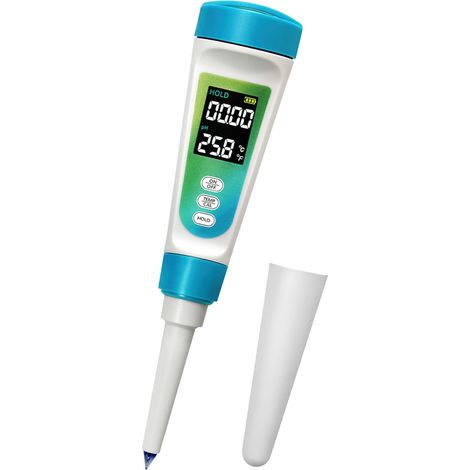 Lebensmittel-pH-Messgerät, professioneller pH-Tester mit hintergrundbeleuchtetem LCD-Display und ATC, 0,01 hochgenauer digitaler pH-Tester für Lebensmittel, Fleisch, Käse, halbfeste Böden und Wasser
