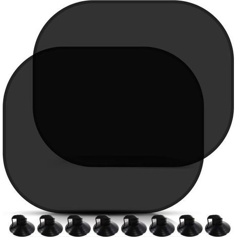 (Color:Black)2 Parts By Sun Car Baby, Sock Car By Sun, 44x35cm Sock for Children and Animals,Block The Rays UV (1/4)