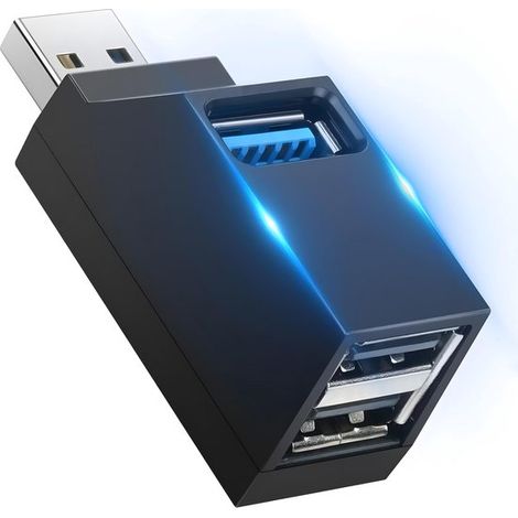 Concentrador USB 3.0, divisor USB de 5 Gbps, distribuidor USB (1/5)